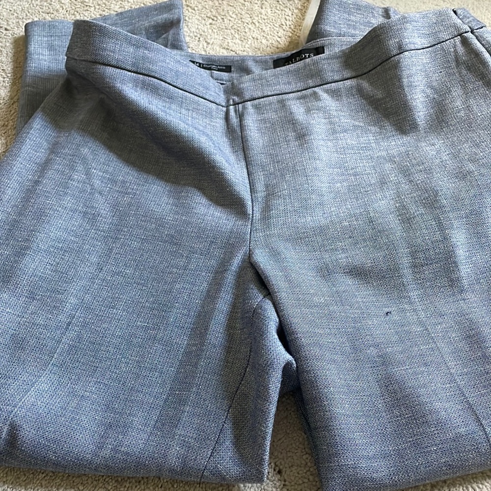 Talbots Light Gray Cropped Pants